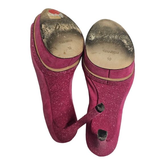 B BRIAN ATWOOD Florencia Suede Peep Toe Heels - Size 10 - Picture 5 of 7